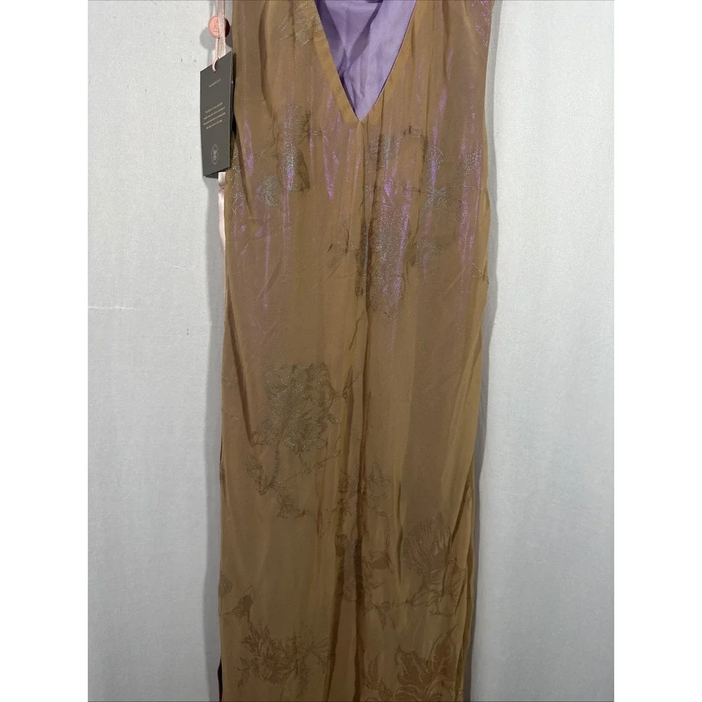 House of CB Taupe Satin Slip Maxi Dress - Picture 15 of 16
